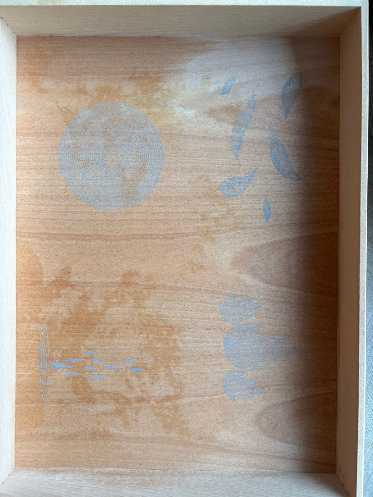 Houten speelbak met print - Grapat, Ophalen of Verzenden, Gebruikt