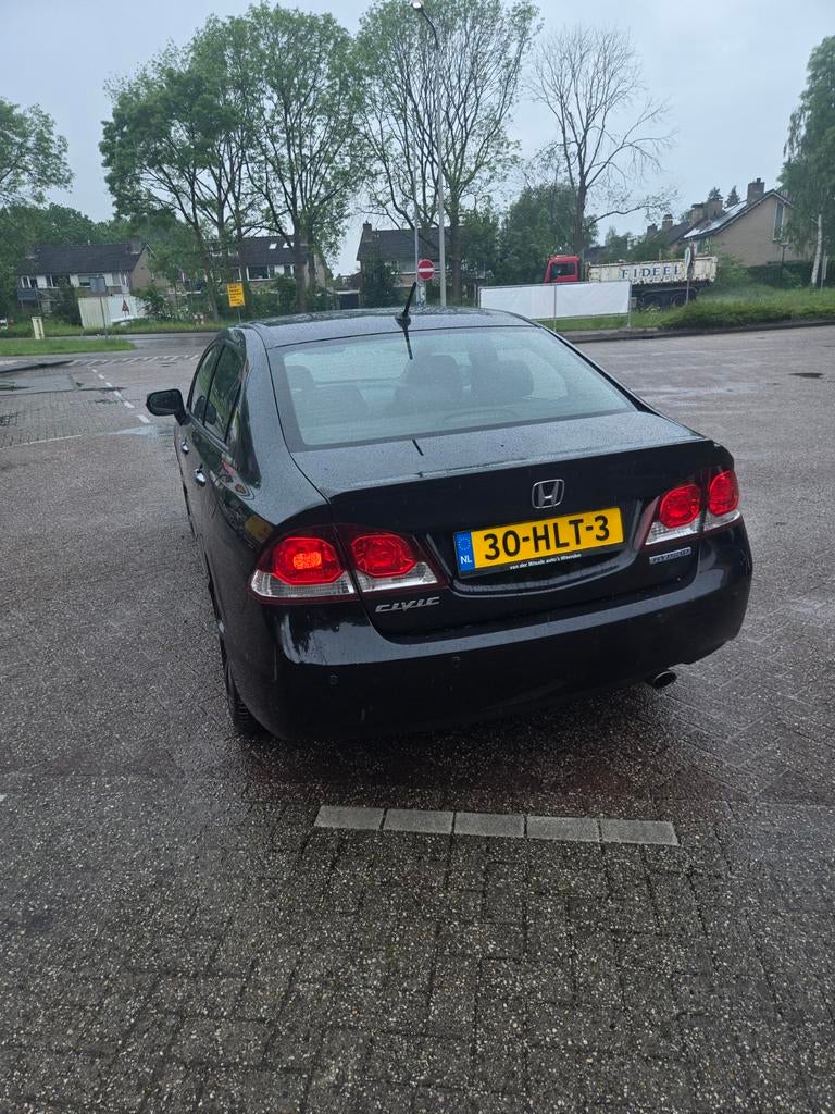 Honda Civic 1.3 Vtec Hybrid 4DR C-tr. 2009 Zwart, Stof, Zwart, Origineel Nederlands, Grijs