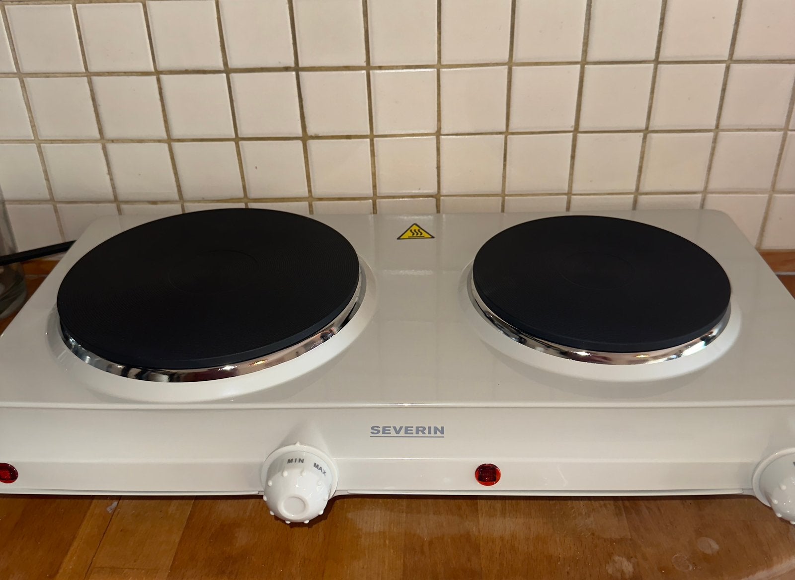 Kookplaat 2-pits SEVERIN wit NIEUW, Witgoed en Apparatuur, Kookplaten, Verzenden, 3 kookzones of minder, Zo goed als nieuw, Vrijstaand