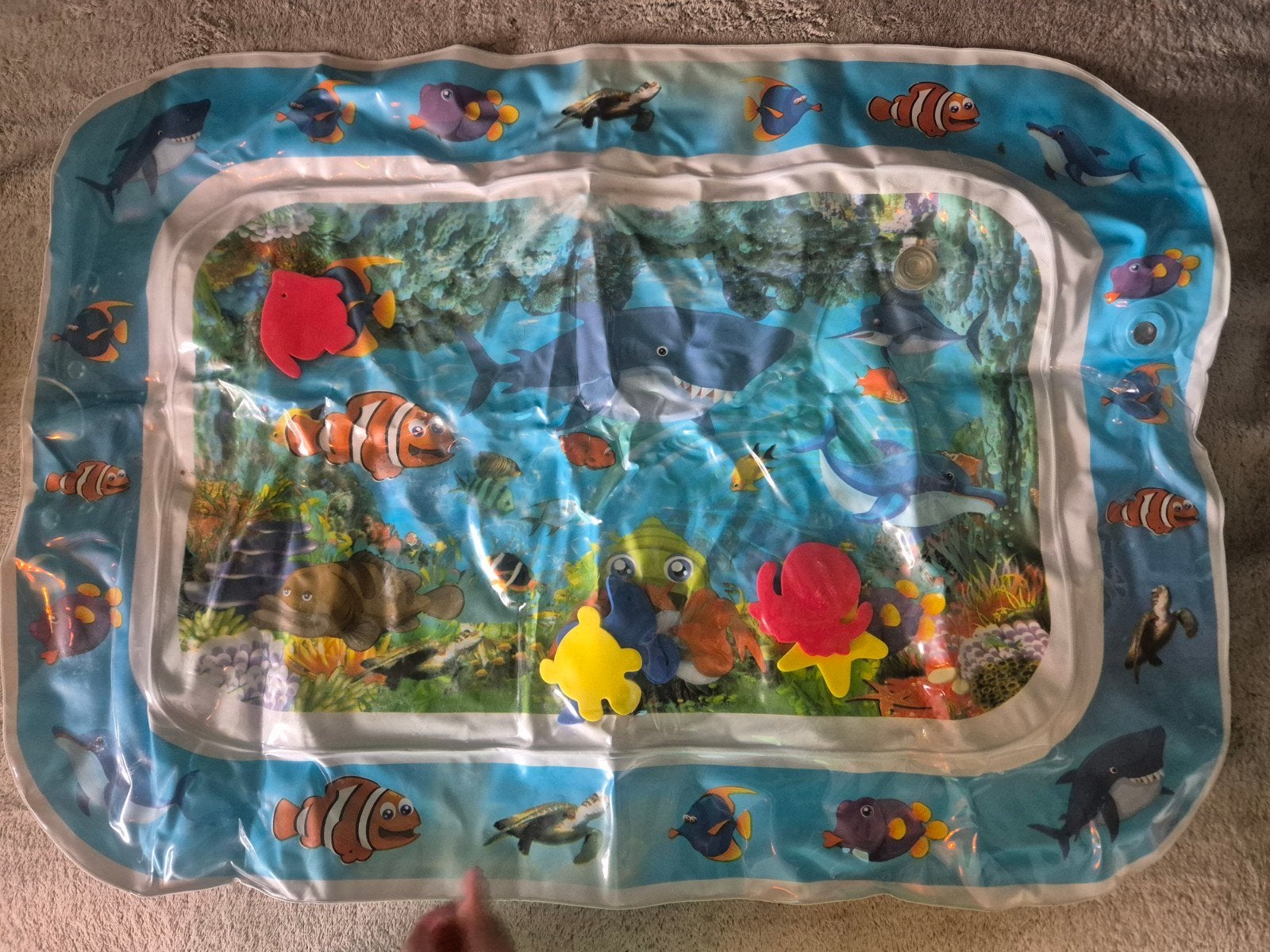 opblaas/waterspeelkleed met zeedieren, Kinderen en Baby's, Ophalen of Verzenden, Gebruikt, Speelkleed