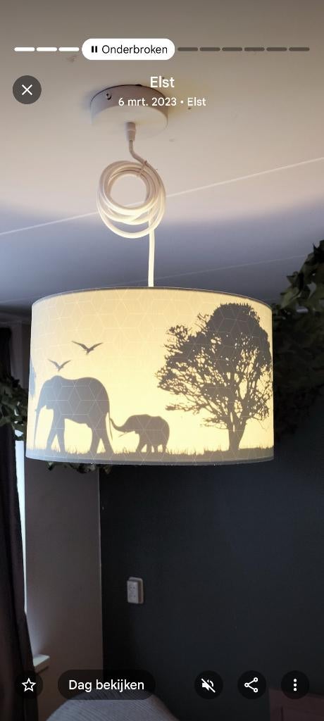 Lamp, Ophalen of Verzenden, Zo goed als nieuw, Minder dan 50 cm
