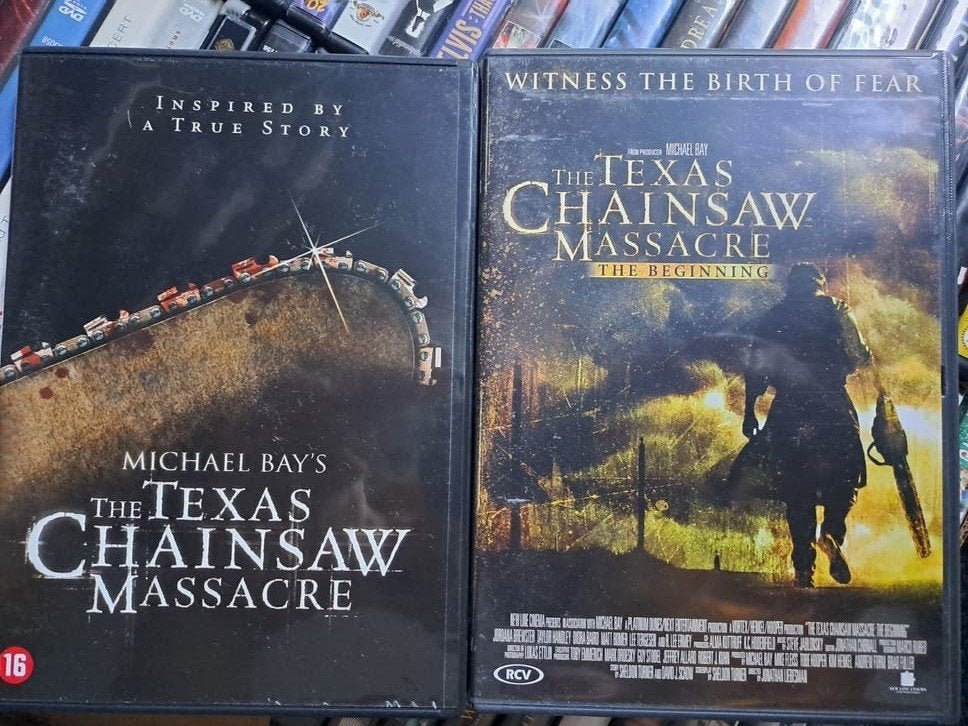 The Texas Chainsaw Massacre 1 en 2 (dvd), Cd's en Dvd's, Vanaf 16 jaar, Ophalen of Verzenden, Zo goed als nieuw, Overige genres