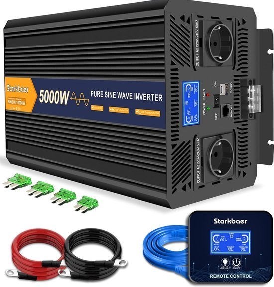 5000W Zuivere Sinus Omvormer – Stroomomzetter, Corvance B.V., Verzenden, Nieuw, Corvancebol@gmail.com