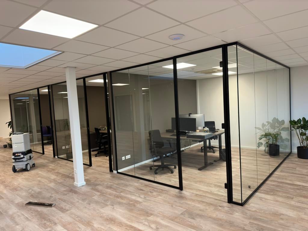 Glaswanden/systeemwanden/ruimte indeling, Doe-het-zelf en Verbouw, Glas en Ramen, Gebruikt, Glasplaat, Veiligheidsglas, 160 cm of meer