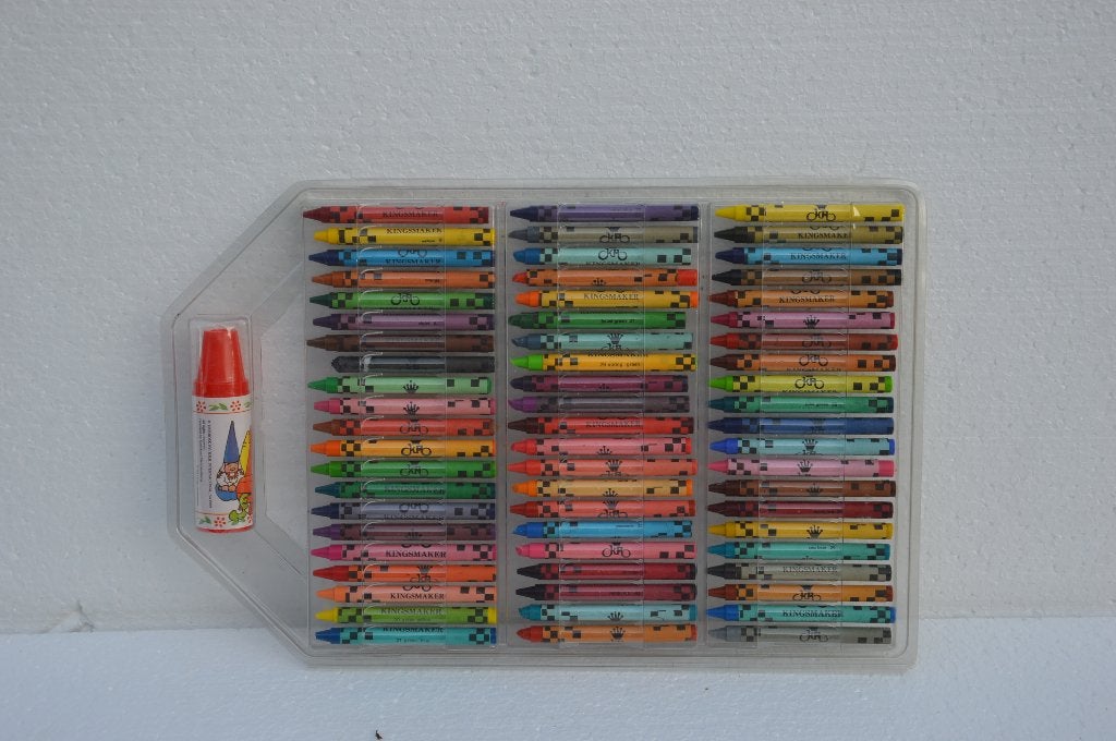 Vintage David de Kabouter wasco krijtjes met puntenslijper, Ophalen of Verzenden, Gebruikt