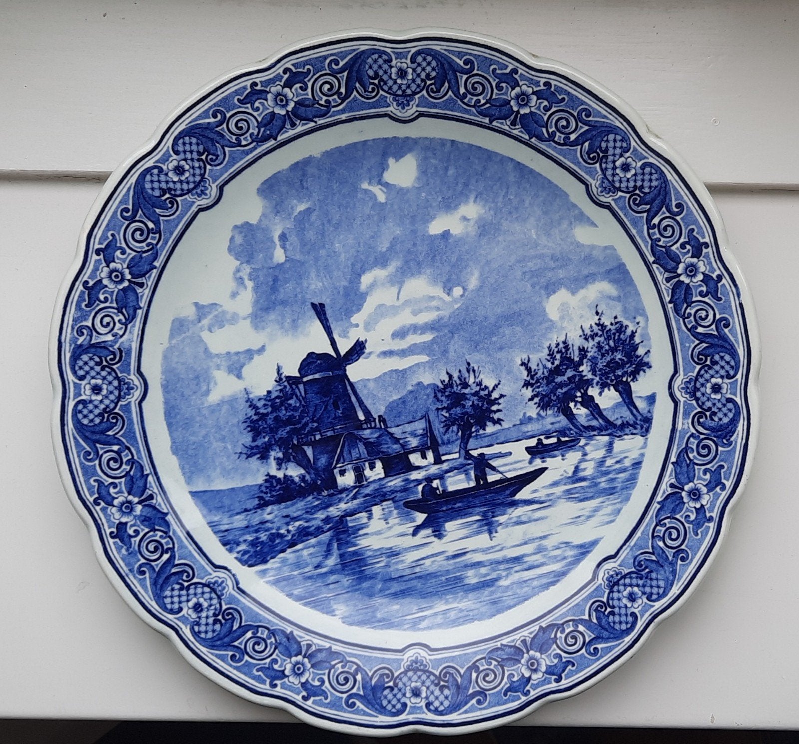 Delfts Blauw Wandbord van Royal Sfinx Maastricht, Ophalen