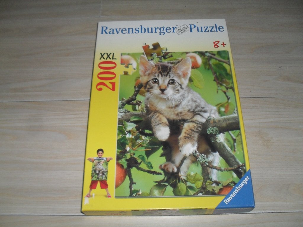 Schattig katje puzzle 200 XXL stukjes, Ophalen, Minder dan 500 stukjes, Zo goed als nieuw, Legpuzzel