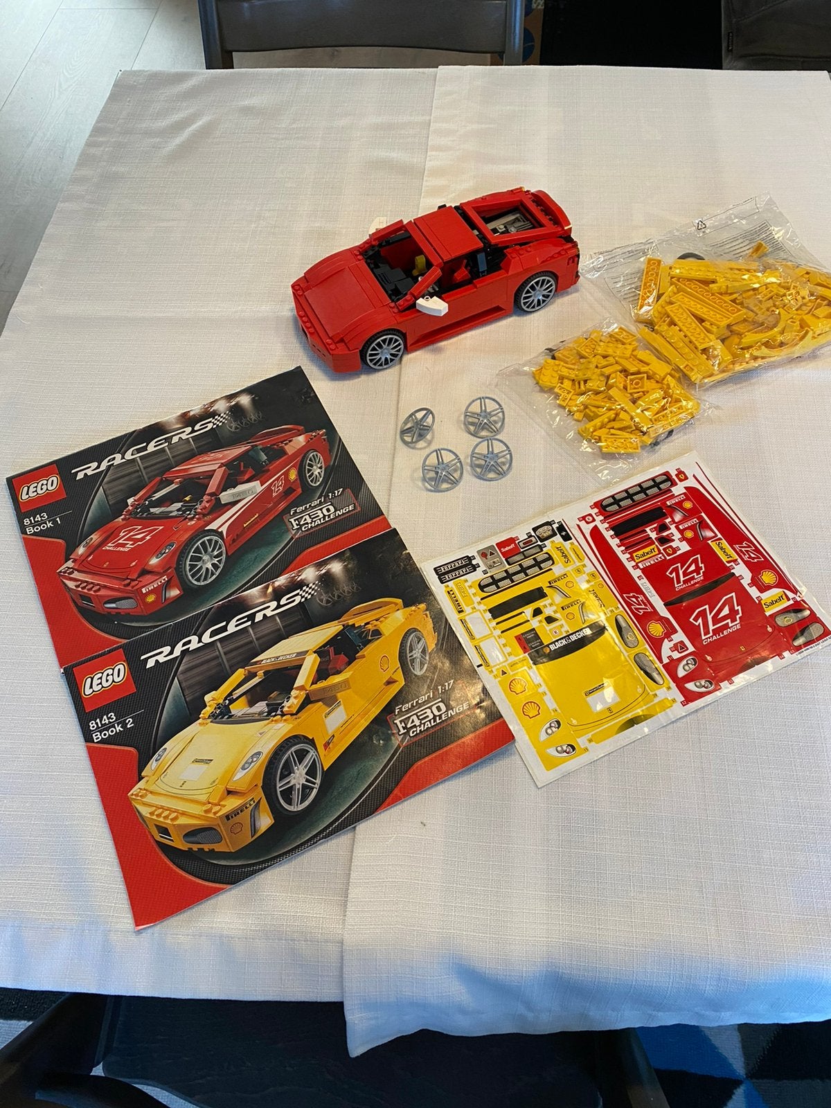 Lego 8143 Ferrari F430 Challenge, Gebruikt, Lego, Compleet, Ophalen of Verzenden