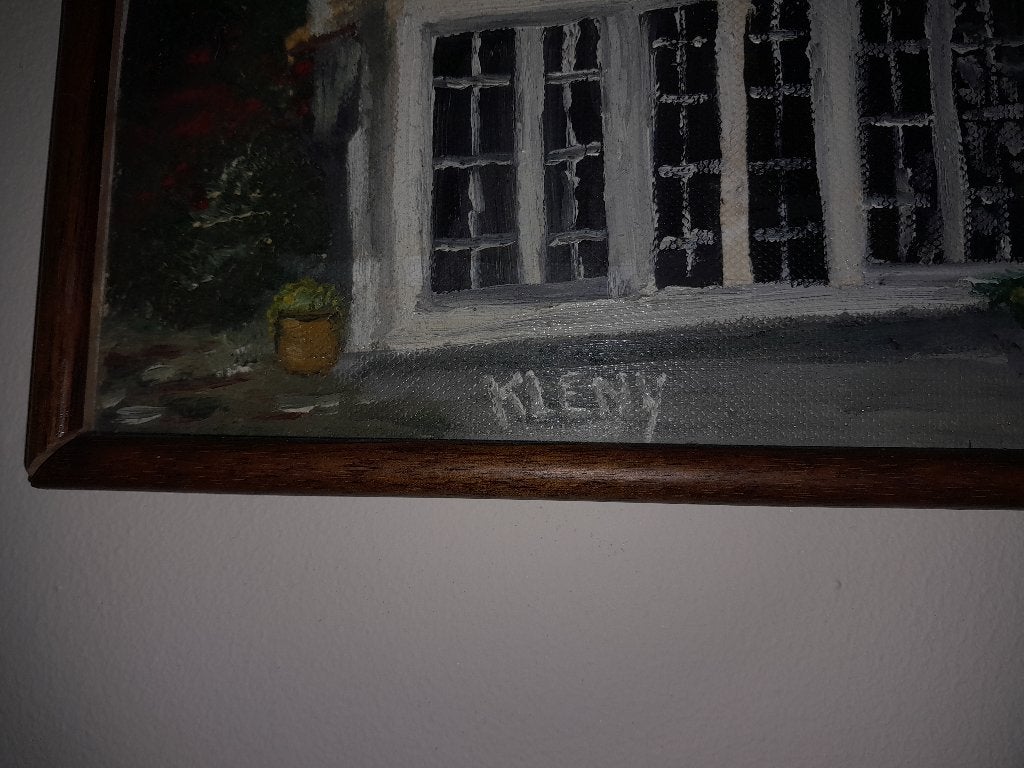 Schilderij van de schilder kleny, Antiek en Kunst, Ophalen