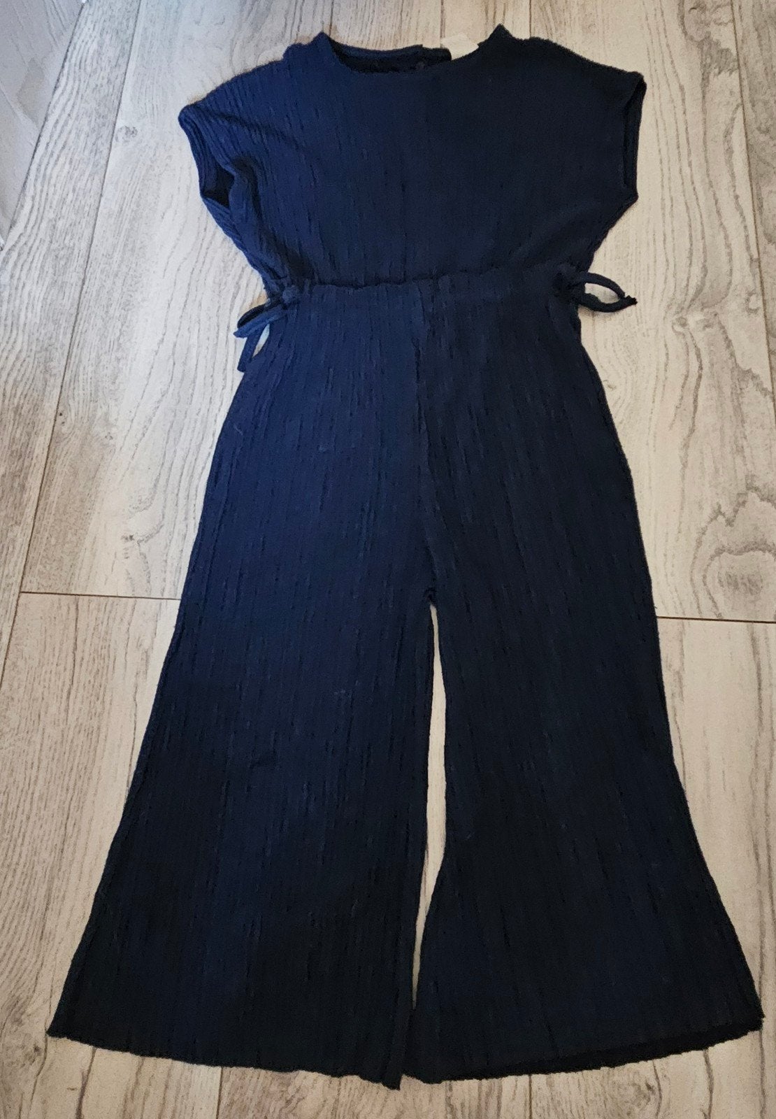 Zara Kids Jumpsuit Donkerblauw Maat 110 (5 jaar), Broek, Gebruikt, Meisje, Ophalen of Verzenden