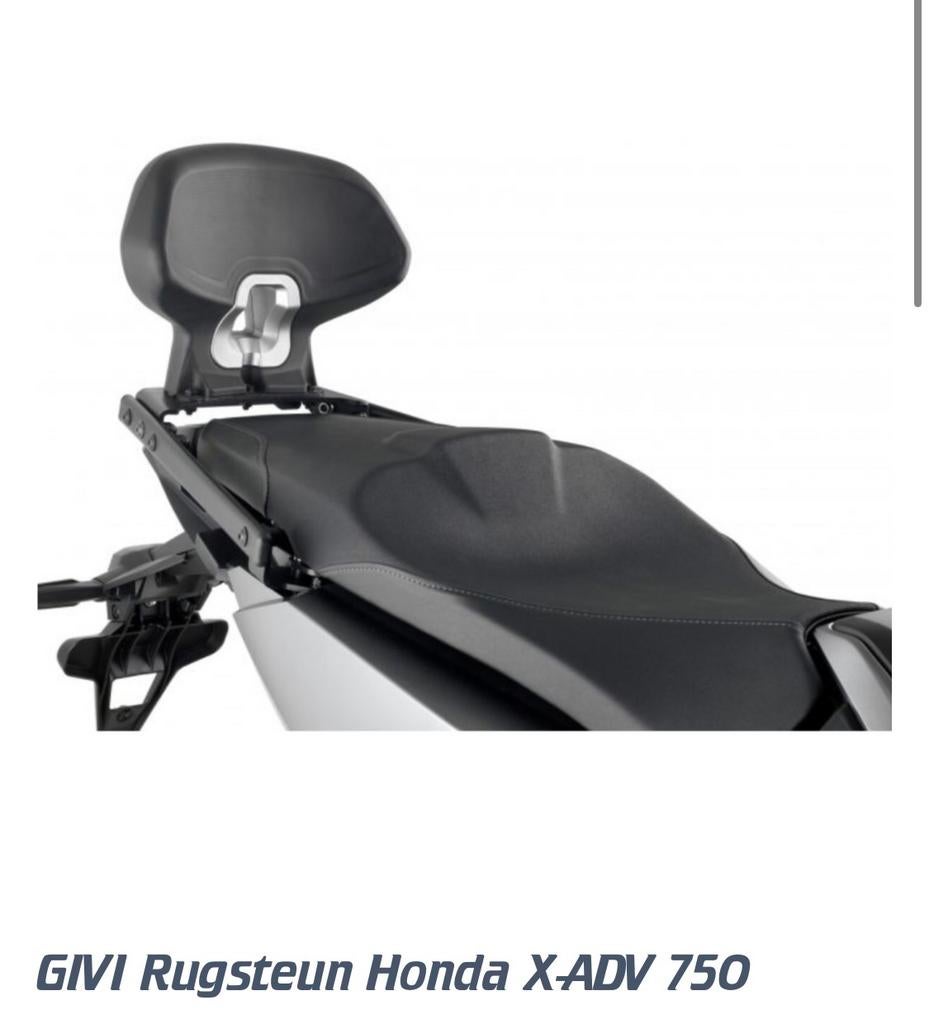 Honda Xadv 750 givi rugsteun passagiers rug steun