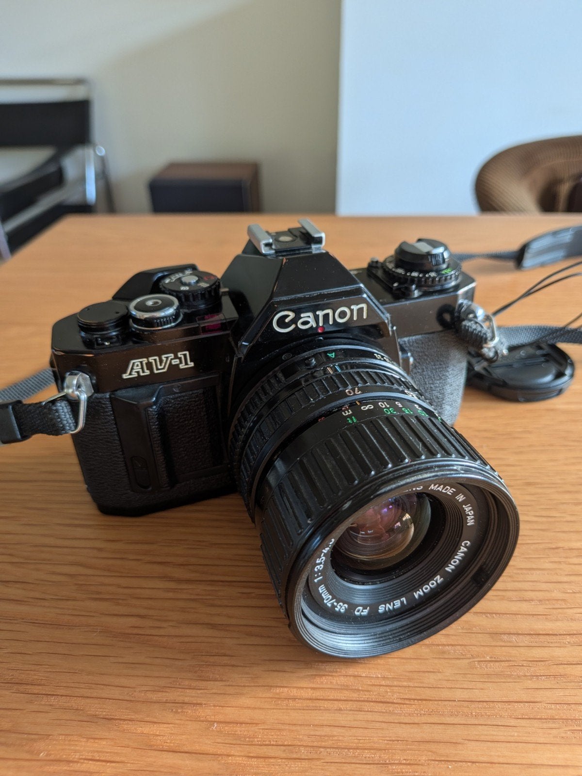 Canon AV-1 Analoge spiegelreflexcamera, Audio, Tv en Foto, Fotocamera's Analoog, Ophalen of Verzenden, Gebruikt, Spiegelreflex