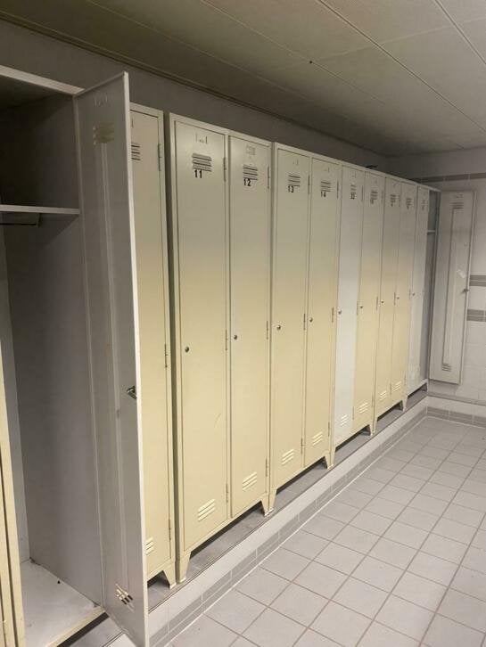 Vintage locker kasten duo 2 deuren per stuk €120,-, Gebruikt, Niet ingevuld, Niet ingevuld, Ophalen