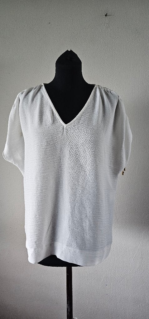 Witte Xandres top maat 36 (24425), Wit, Ophalen of Verzenden, Maat 36 (S), Gedragen