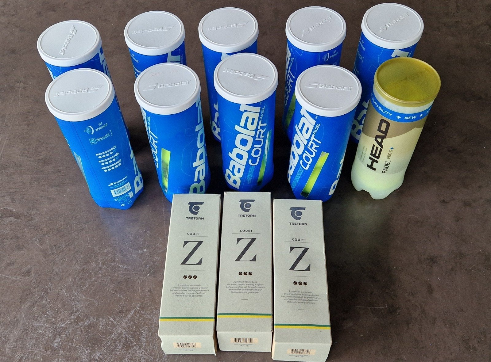 Gebruikte tennis- (9x) en padelballen (30x), Overige merken, Gebruikt, Ballen, L00