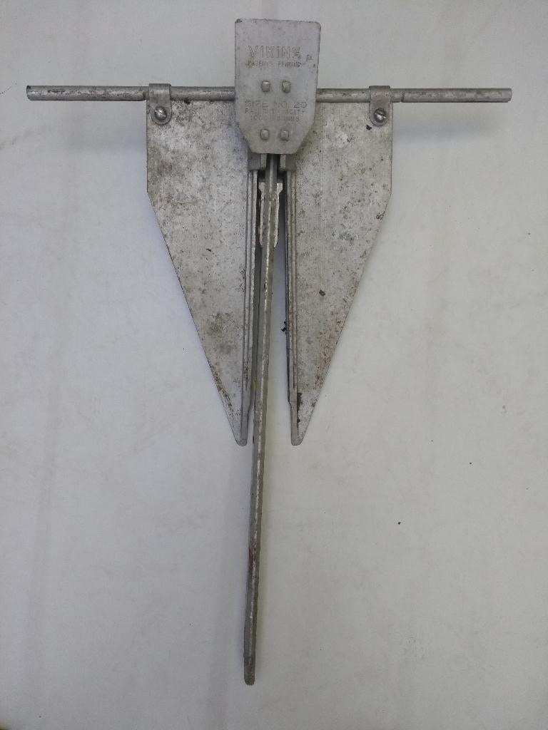 Viking aluminium anker type 20 met beschadiging aan stok, Watersport en Boten, Ophalen of Verzenden, Gebruikt, Overige typen