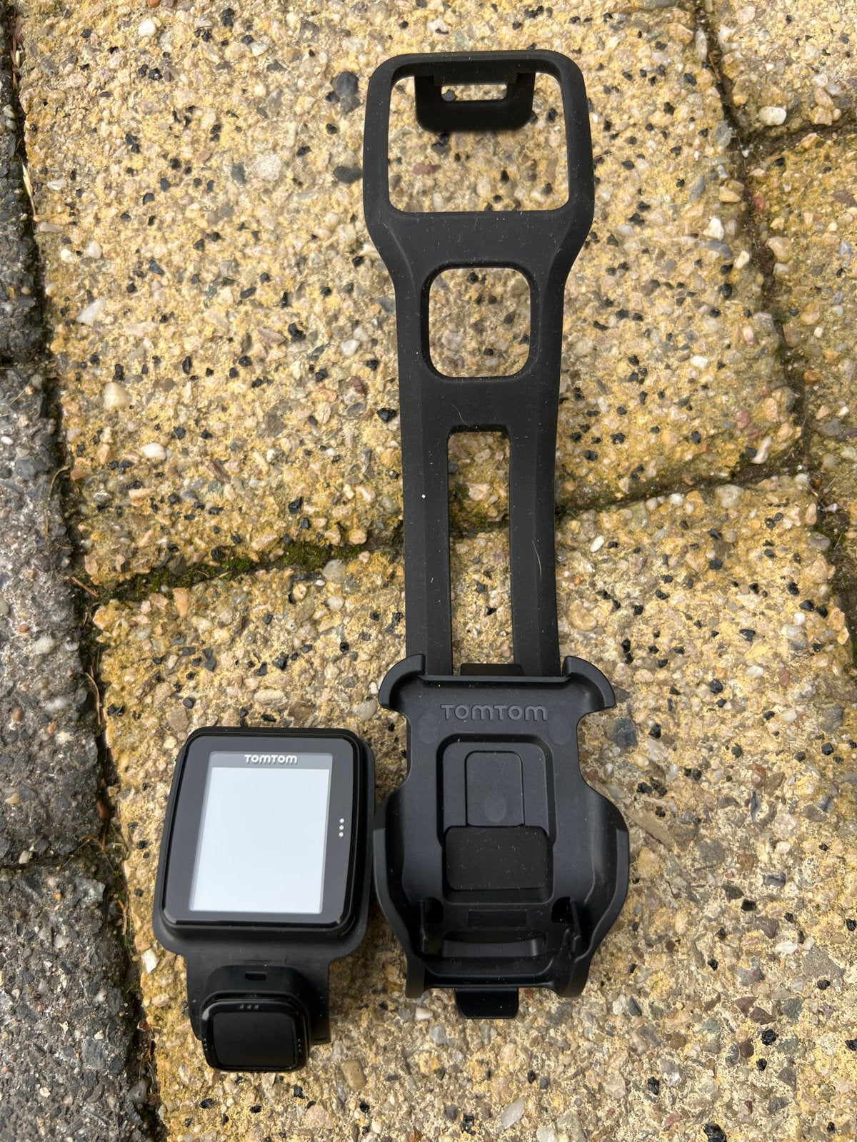 TOMTOM sporthorloge 8RS00 met fietscomputer houder, Zwart, Ophalen of Verzenden, Waterdicht, Afstand