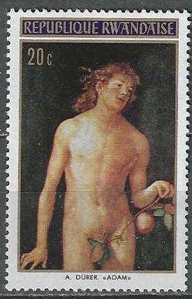 Rwanda 1972 - Yvert 430 - Albrecht Durer - 20 c. (PF), Postzegels en Munten, Postzegels | Afrika, Postfris, Overige landen, Verzenden