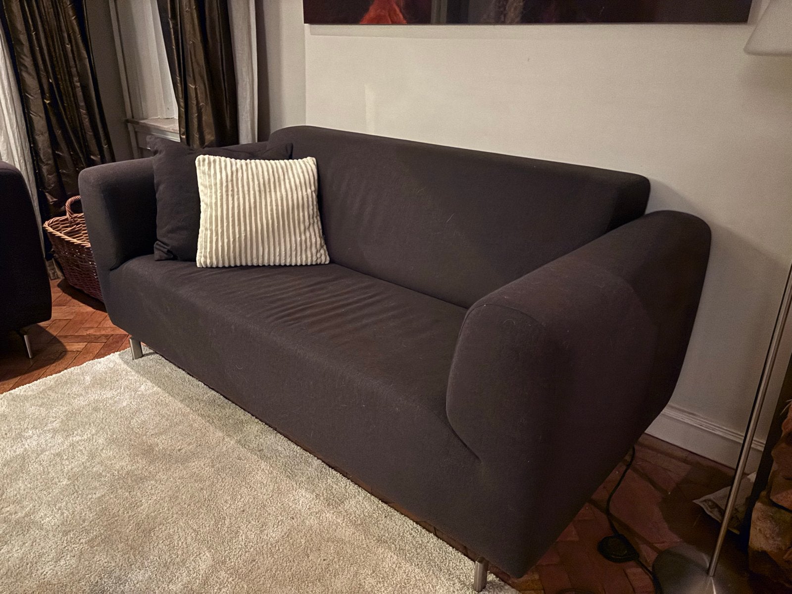 Comfortabele tweepersoonsbank - en driepersoonsbank, Ophalen, 150 tot 200 cm, Tweepersoons, 75 tot 100 cm