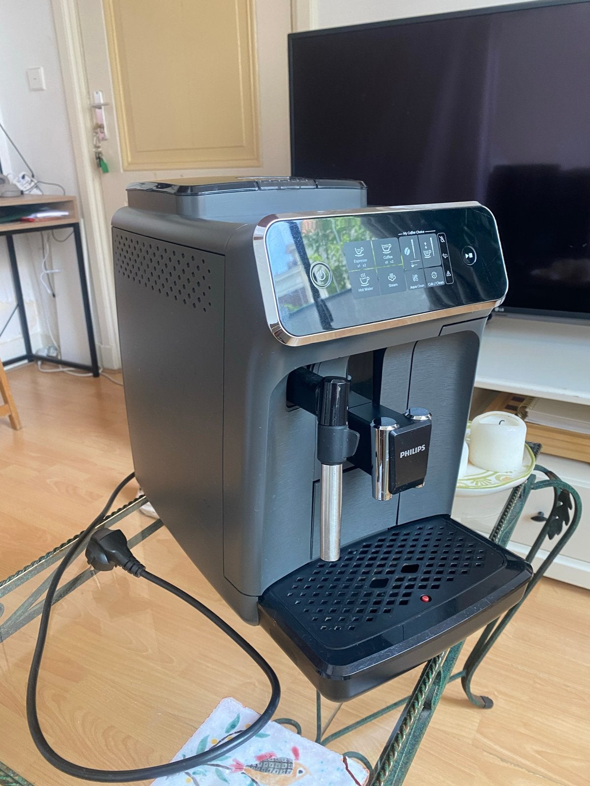 Philips EP2224/10 Volautomatische Espressomachine, Ophalen, Afneembaar waterreservoir, Gebruikt, Espresso apparaat