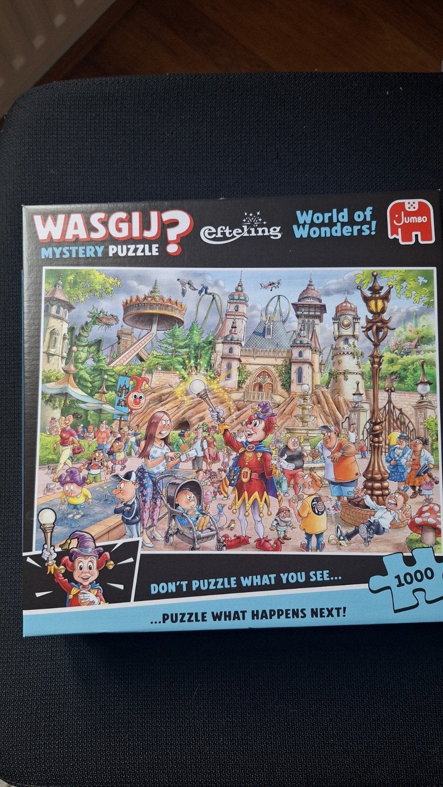WASGIJ? Mystery Puzzel Efteling World of Wonders 1000 stukje, Ophalen of Verzenden, 500 t/m 1500 stukjes, Zo goed als nieuw, Legpuzzel