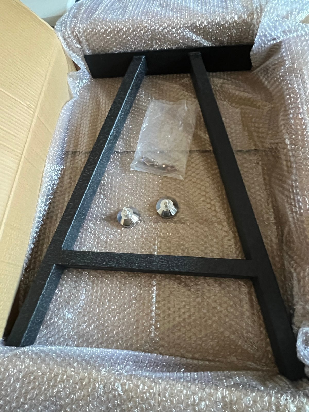 Zwarte metalen tafelpoot - A-vormig, Tafelpoot, Nieuw, Minder dan 50 cm, Ophalen of Verzenden