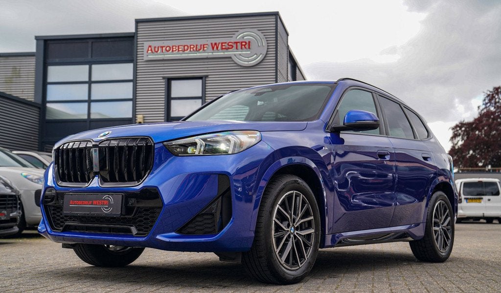 BMW X1 18i M-sport High Executive | HuD | Panorama | Harman/, 136 pk, Gebruikt, Zwart, Blauw