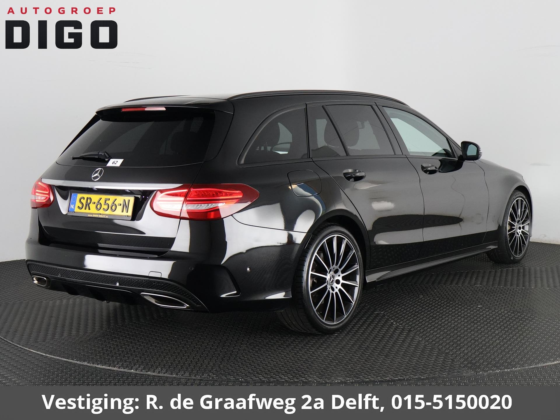 Mercedes-Benz C-klasse Estate 180 Sport Edition *Garantie to, Auto's, Automaat, Dealer onderhouden, Achterwielaandrijving, Zwart