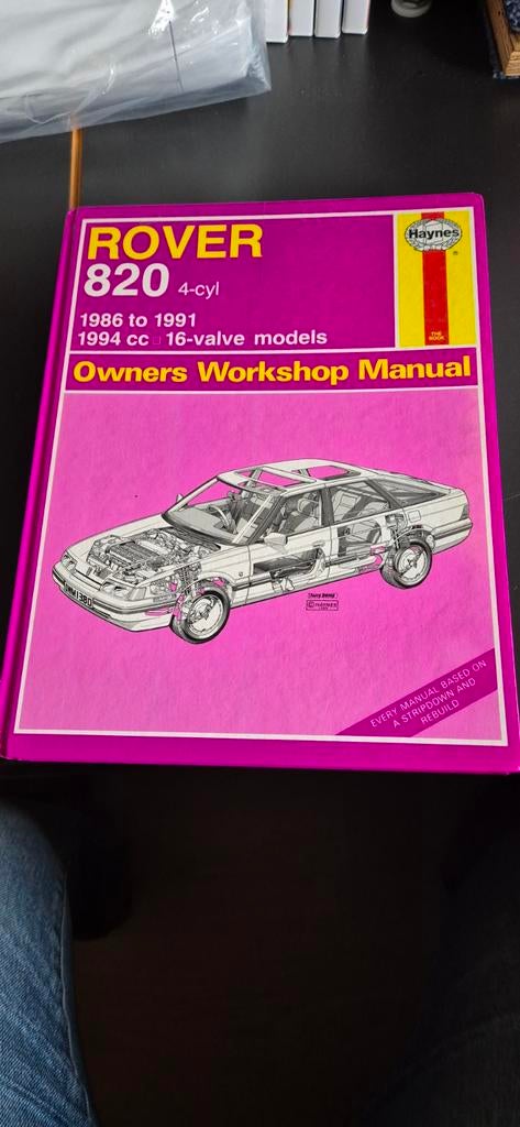 Rover 820 4-cyl Owners Workshop Manual, Ophalen of Verzenden