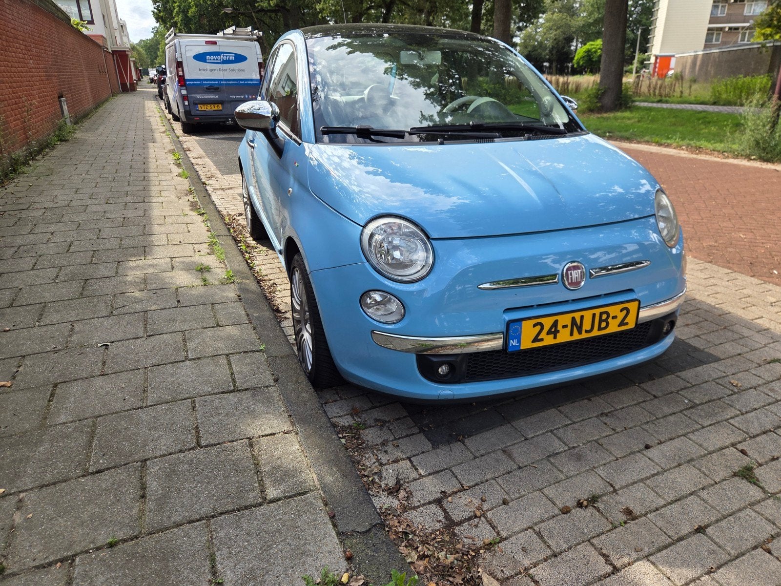 Fiat 500 0.8 2010 Blauw, Auto's, Fiat, Voorwielaandrijving, 31 €/maand, 905 kg, Origineel Nederlands