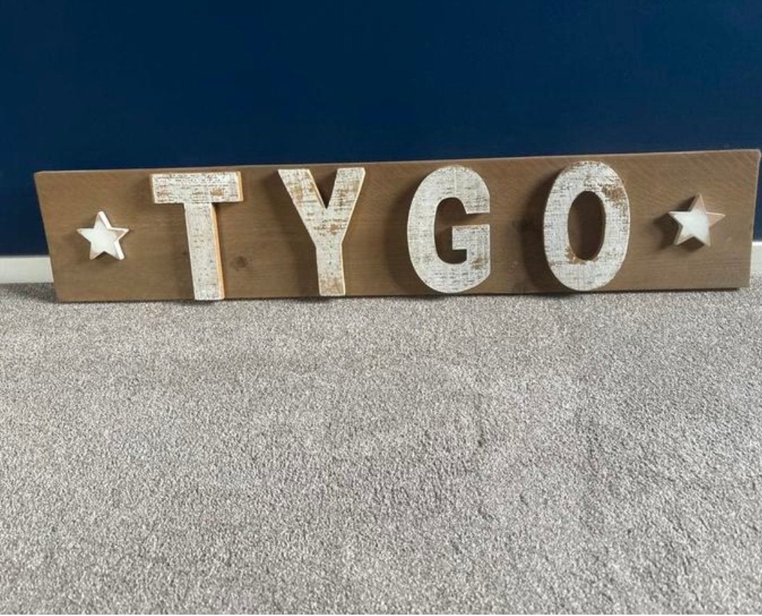Naambord geboortebord Tygo, Ophalen, Zo goed als nieuw