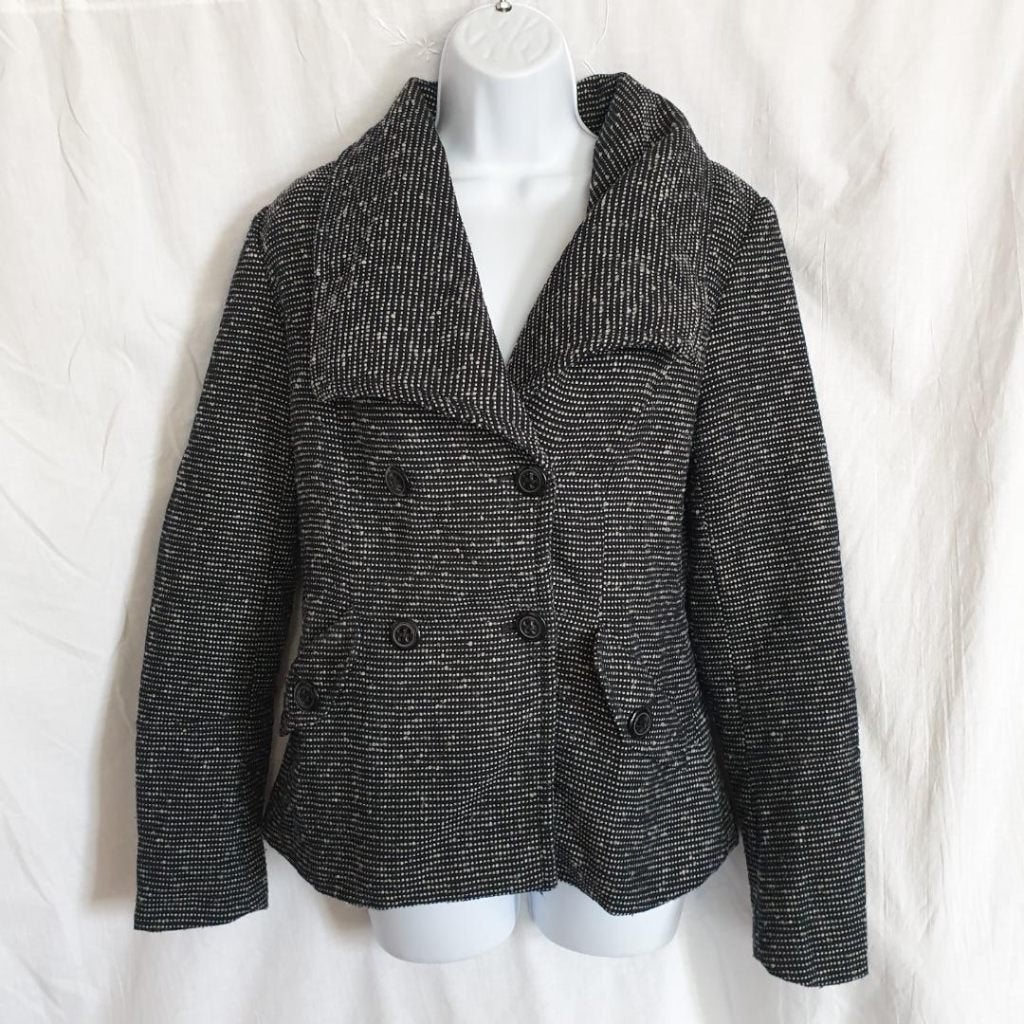Gave zwart witte damesjas mt M merk Vero Moda, Maat 38/40 (M), ., Zwart, Ophalen of Verzenden