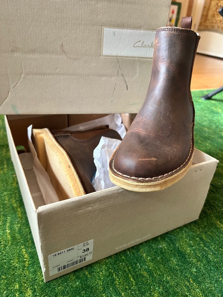 Clarks Dames Laars mt 38, Bruin, Lage of Enkellaarzen, Nieuw, Ophalen of Verzenden