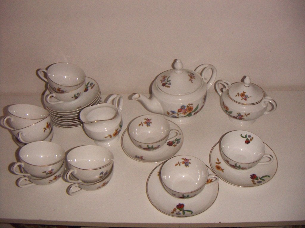 Porselein theeservies uit periode jr.1920-1930. Epiag., Antiek en Kunst, Ophalen of Verzenden
