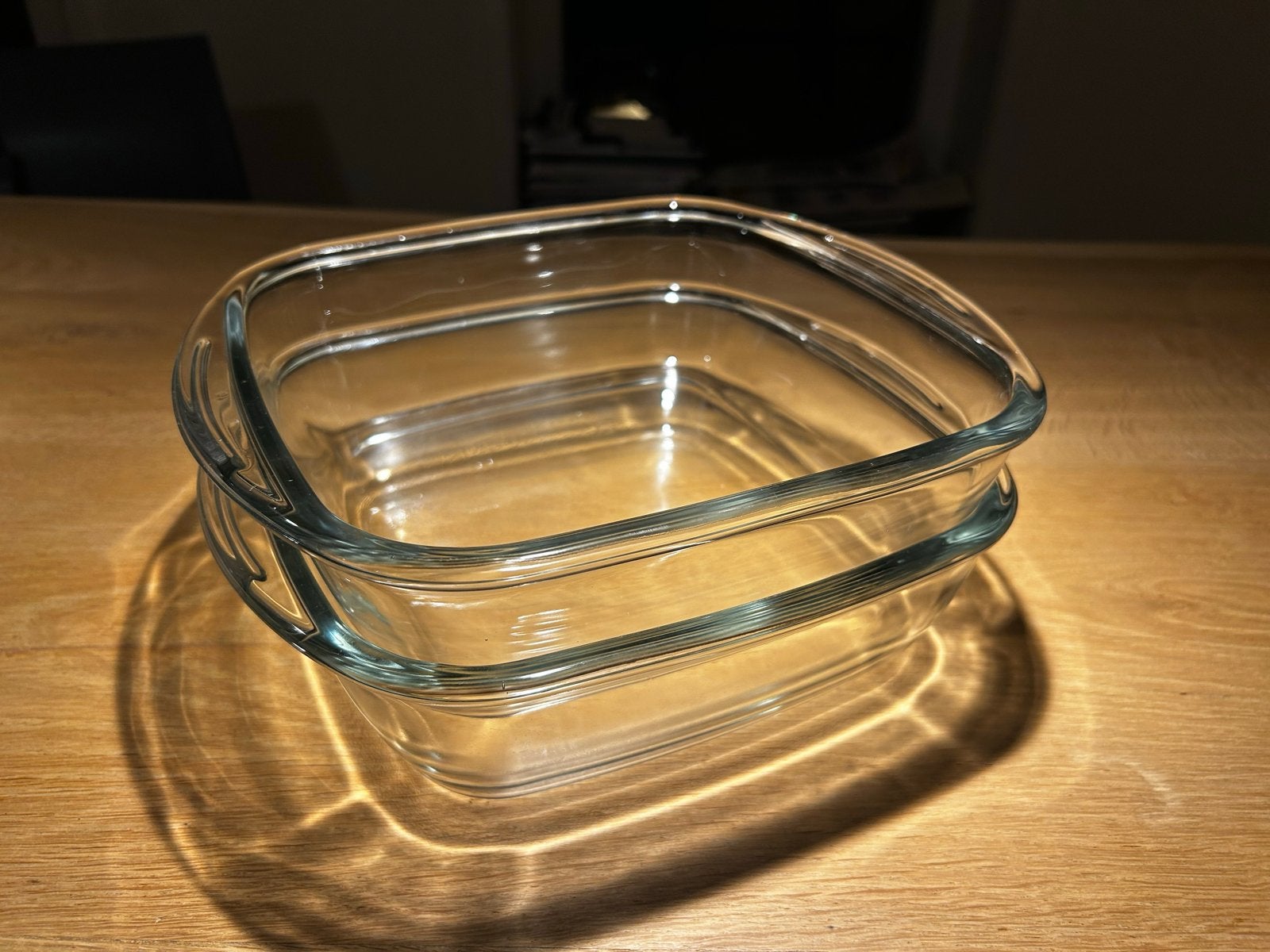 Glazen Ovenschalen Set van 2 - Vierkant, Ophalen of Verzenden, Zo goed als nieuw, Overige merken, Glas