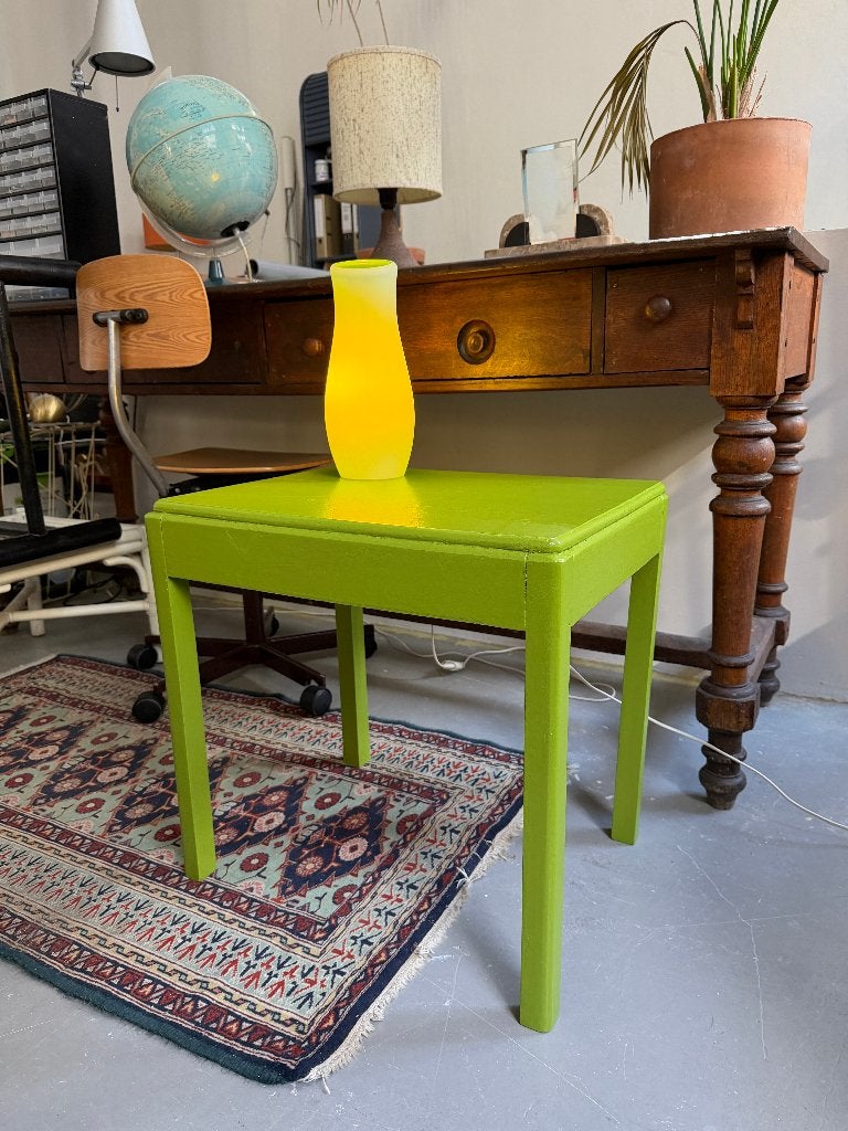 Vintage houten plantentafel, brocante, antieke schooltafel, Antiek en Kunst, Antiek | Meubels | Tafels, Ophalen
