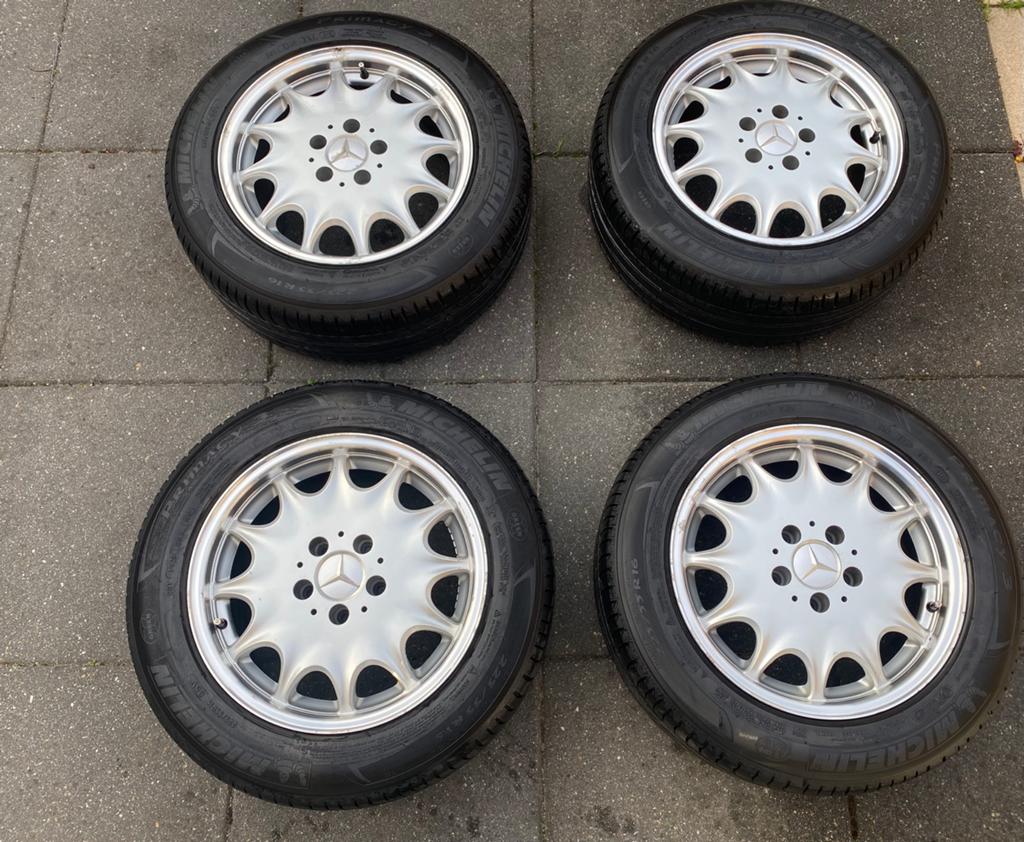 Mercedes SL R129 Monkar 16inch velgen met Michelin banden, Ophalen, Gebruikt