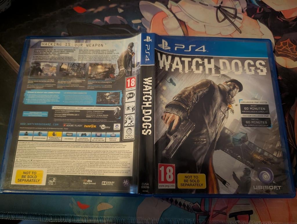 Watch Dogs PS4 - Zo goed als nieuw, Avontuur en Actie, Online, Vanaf 18 jaar, 1 speler
