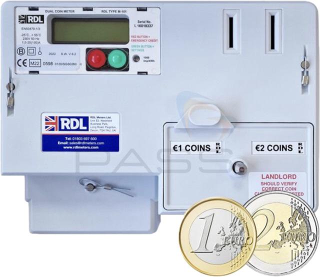 Nieuwe electronische muntmeter RDL M101E voor verhuurders, Ophalen, Nieuw