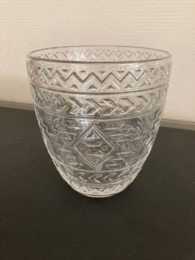 leonardo etno windlicht 16 cm transparant 2 stuks samen, Huis en Inrichting, Ophalen of Verzenden, Nieuw, Glas, Waxinelichthouder