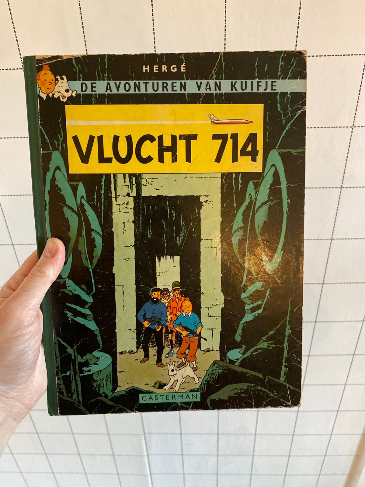Kuifje Vlucht 714 uit 1968 - Voor de verzamelaar, Eén stripboek, Ophalen of Verzenden, Gelezen