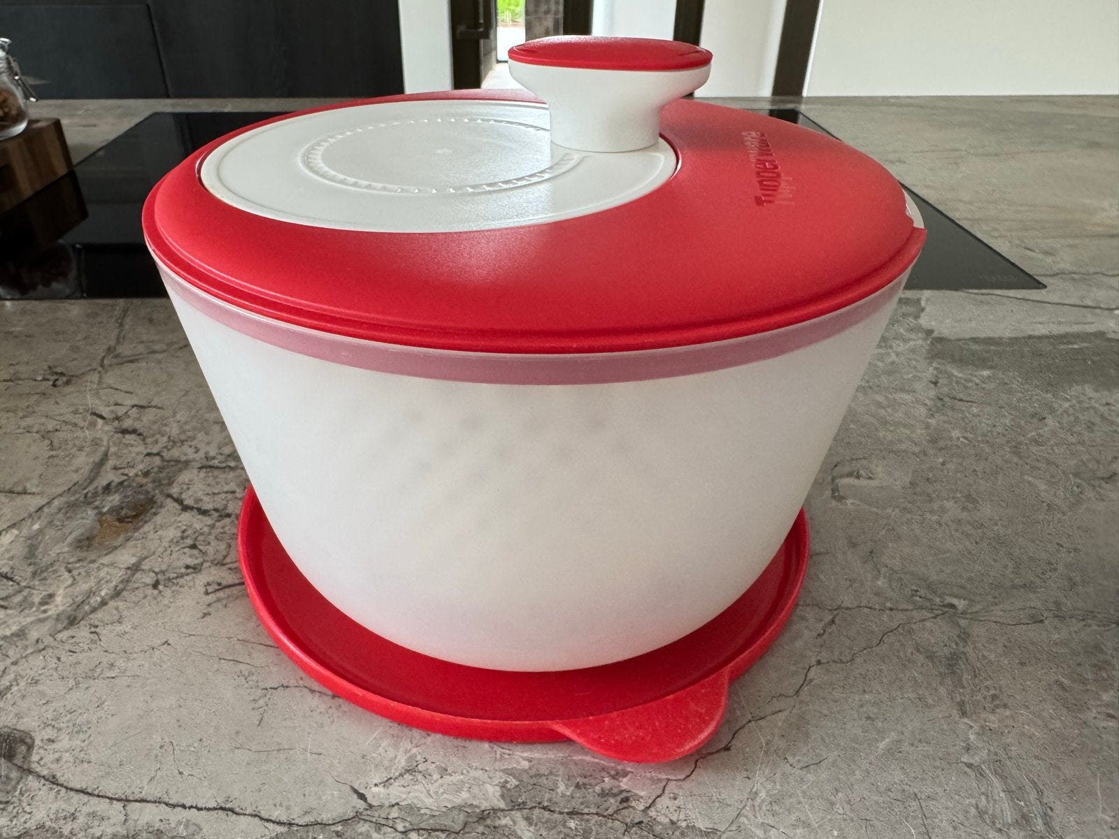 Tupperware Slachef Rood - Salade Centrifuge, Huis en Inrichting, Ophalen of Verzenden, Gebruikt, Rood, Overige typen