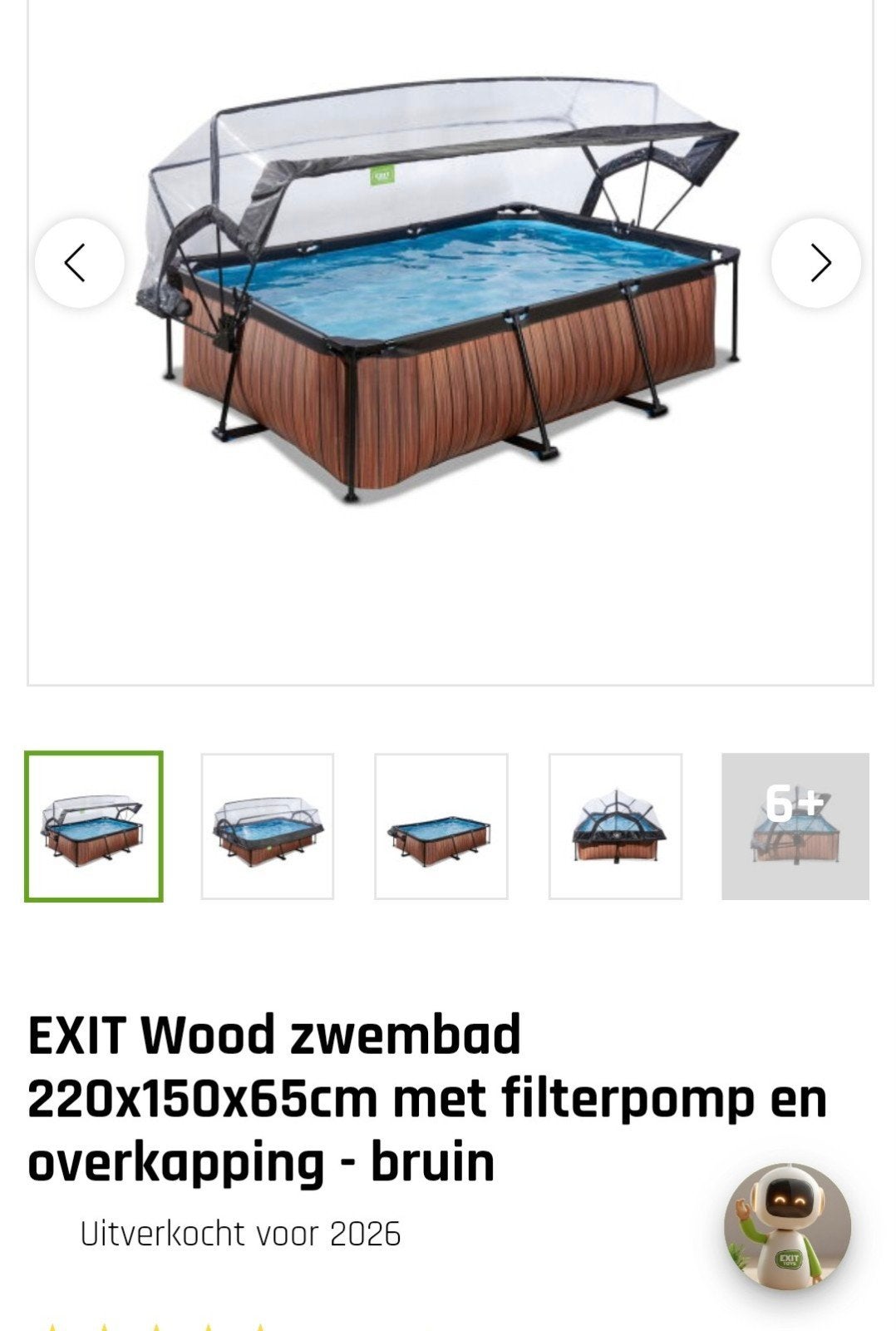 EXIT Wood zwembad, Ophalen