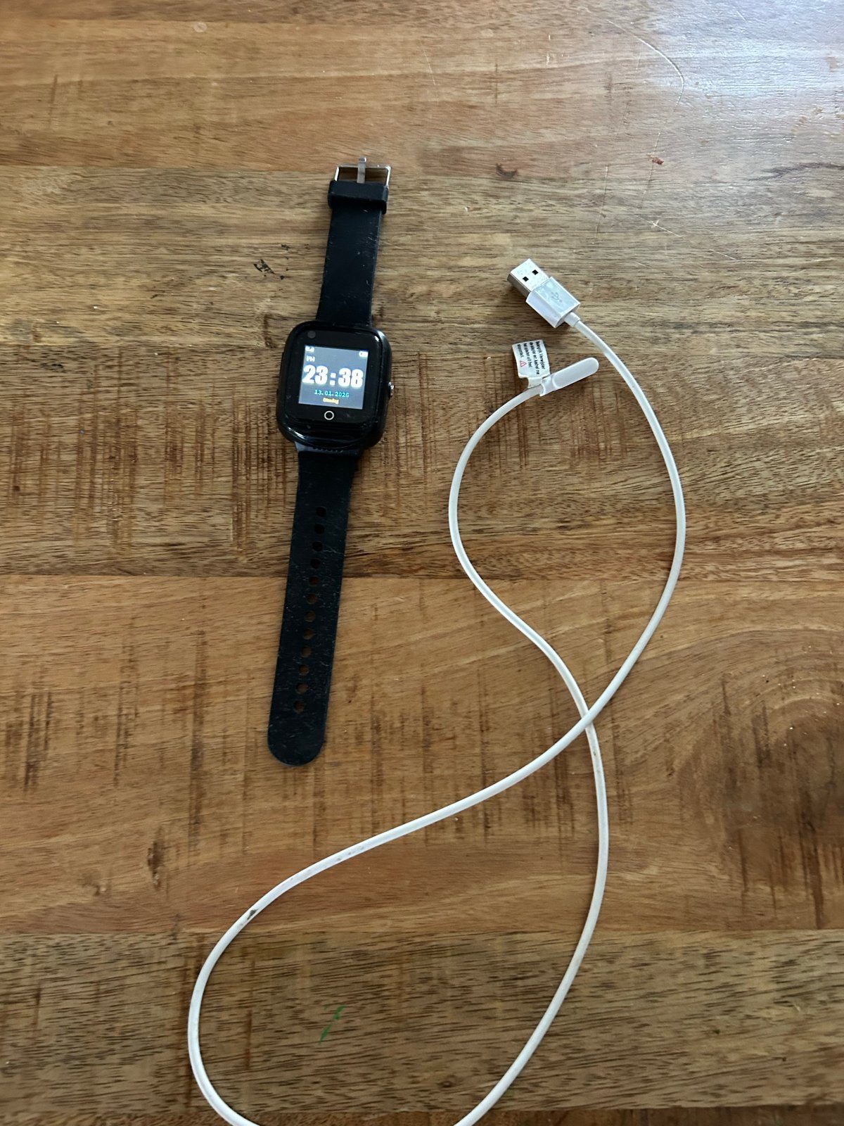 One2Track horloge - prima werkend!, Ophalen, Gebruikt, Zwart, Jongen