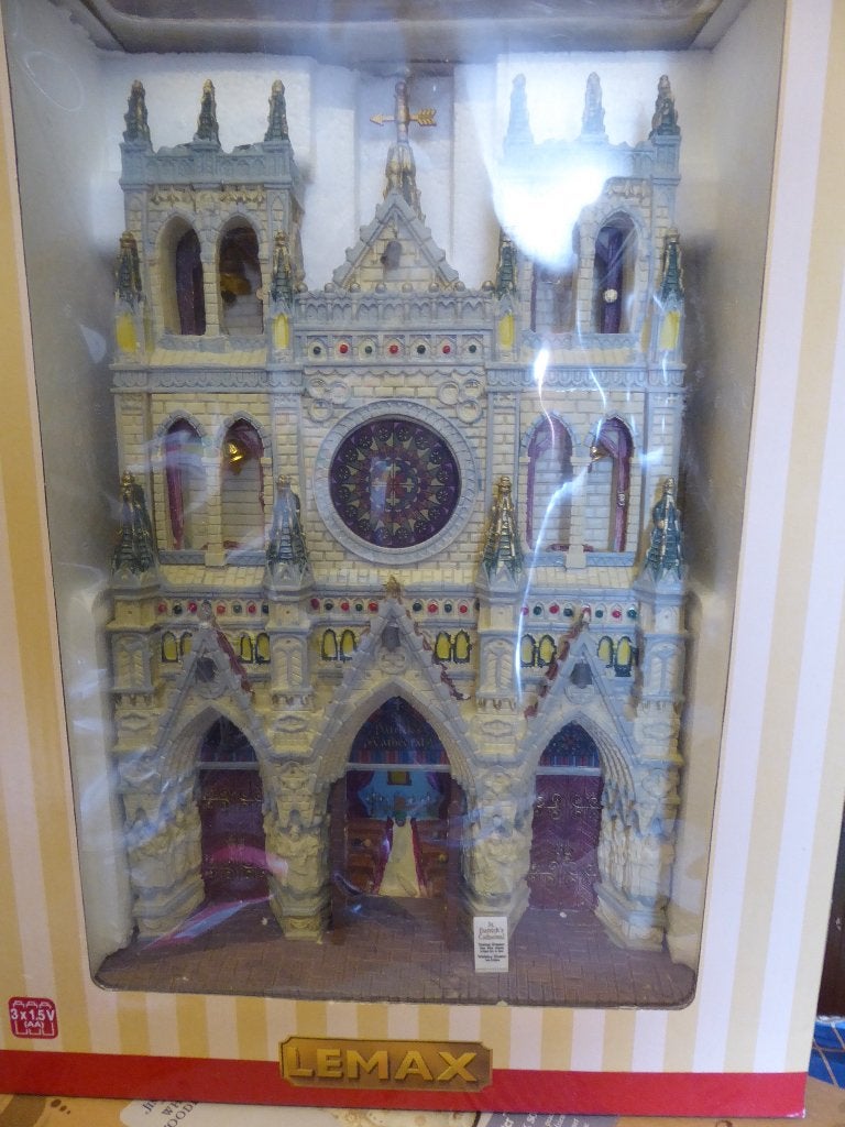 Lemax Facade Item  -  St Patricks cathedraal, Ophalen of Verzenden, Nieuw