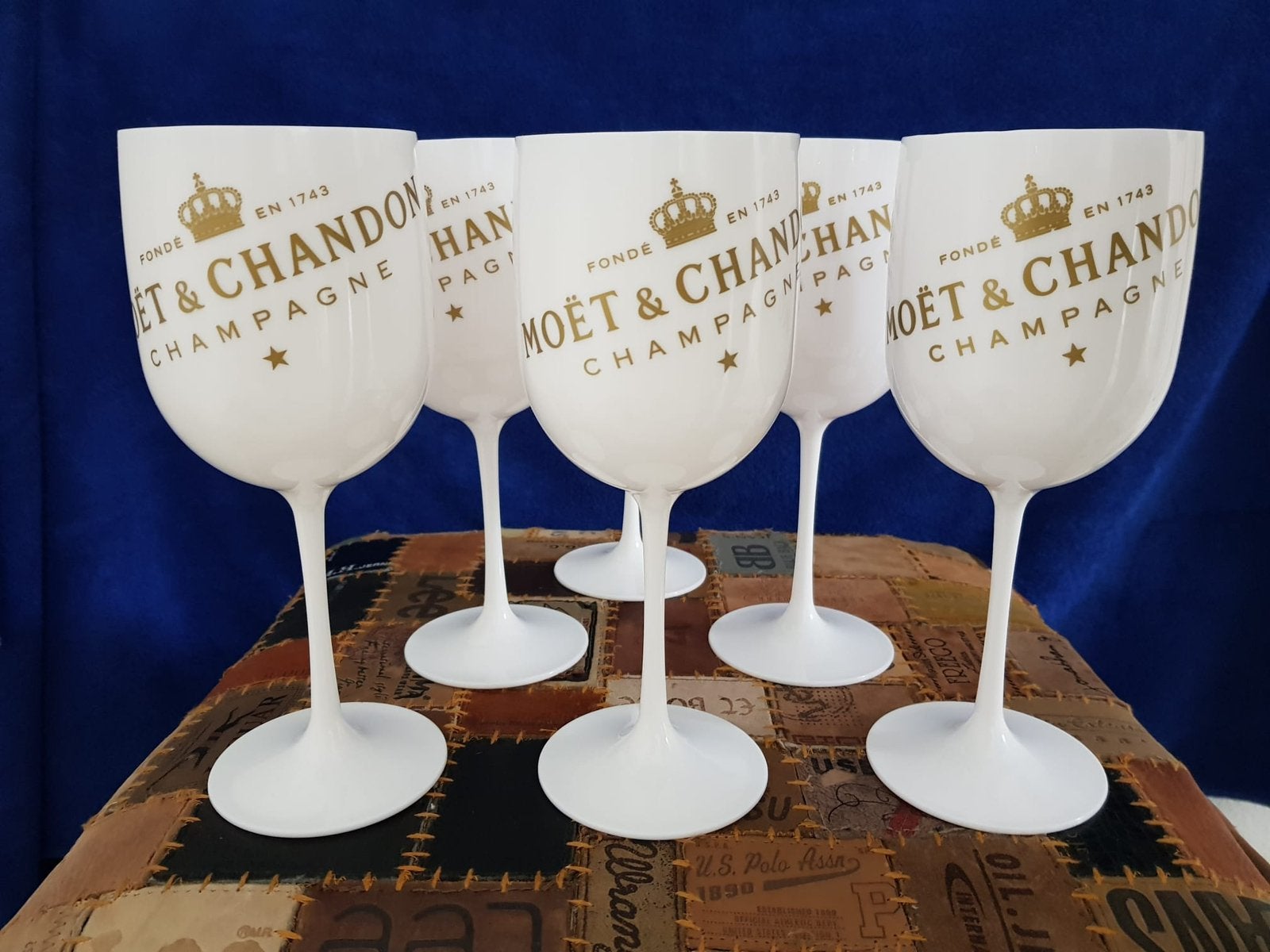 Moet&Chandon giftpack 4 Champagne Glazen., Ophalen of Verzenden, Nieuw, Overige typen