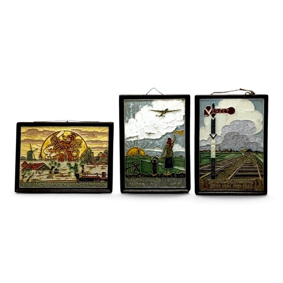 Porceleyne Fles cloisonné tegels (5x), Antiek en Kunst, Ophalen of Verzenden