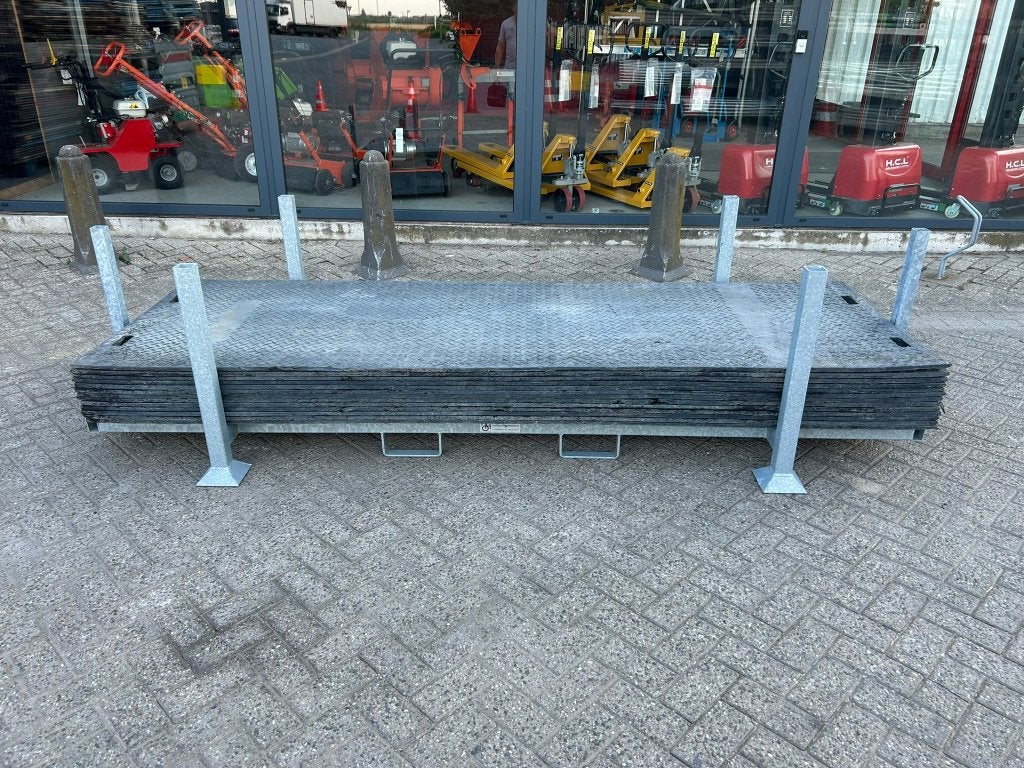 Kunststof rijplaten 300x100x1.5CM 13ST incl. bok gebruikt, Ophalen, Gebruikt