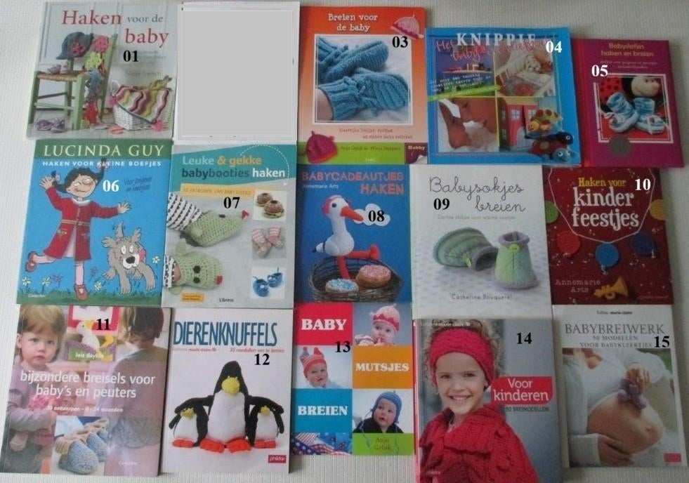 Haakboeken,Breiboeken,Haken,Baby,kleertjes,sokjes,Peuters,, Verzenden, Zo goed als nieuw, Breien of Haken, Patroon of Boek