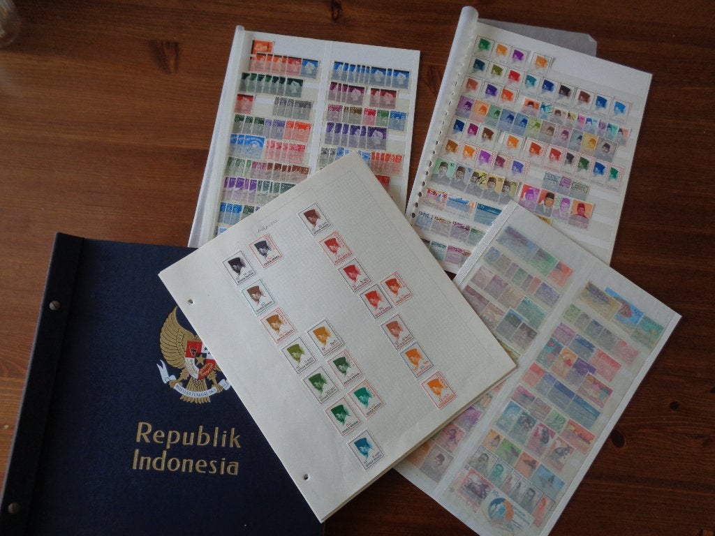 Indonesie partij in oude Davo en insteekkaarten *lees, Verzenden, Buitenland